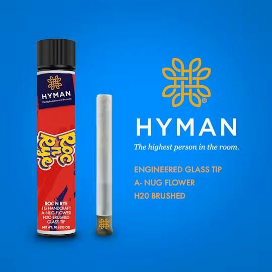 ROC n' RYE HANDCRAFTED PRE-ROLL HYBRID by Hyman – Pre-Rolls at Gatsby Cannabis