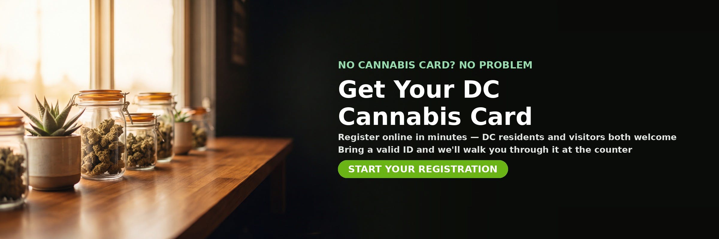 Get your DC medical cannabis card — register online in minutes with MrGreen DC, residents and visitors welcome