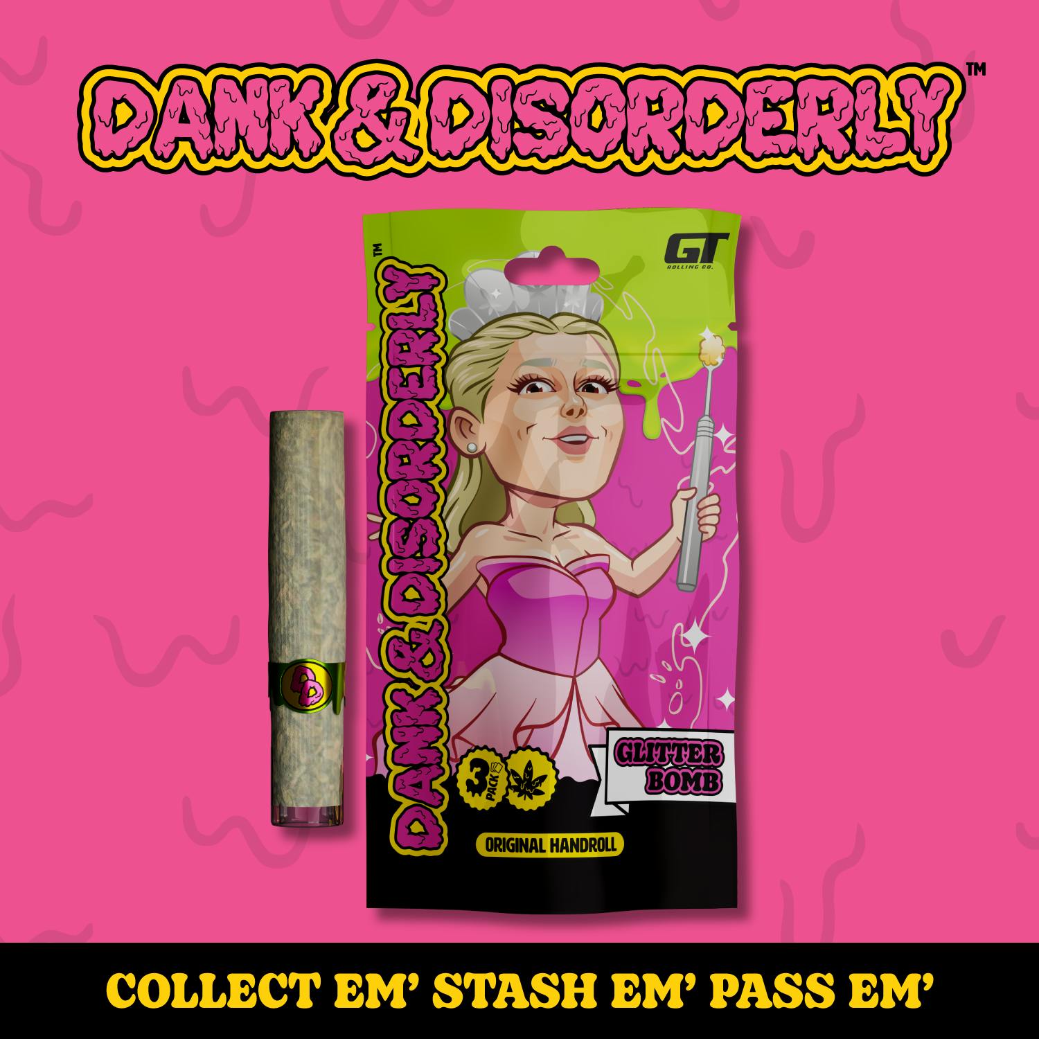Dank & Disorderly - 1.5g Preroll - Glitter Bomb