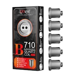 LOOKAH 710 Quartz Coil - Dual Hole Cloudy 5pk