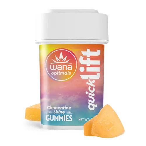 Wana Optimals Quick Lift Clementine Shine Gummies 50mg Rec