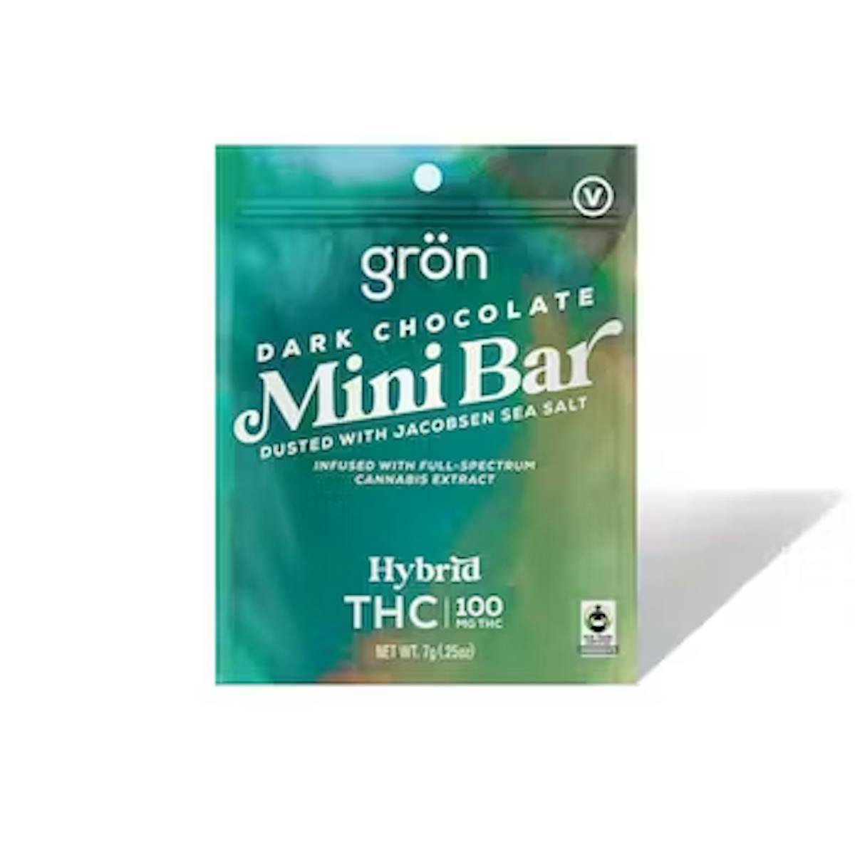 Photo of Gron 100mg DARK CHOCOLATE MINI BAR W/ JACOBSEN SEA SALT