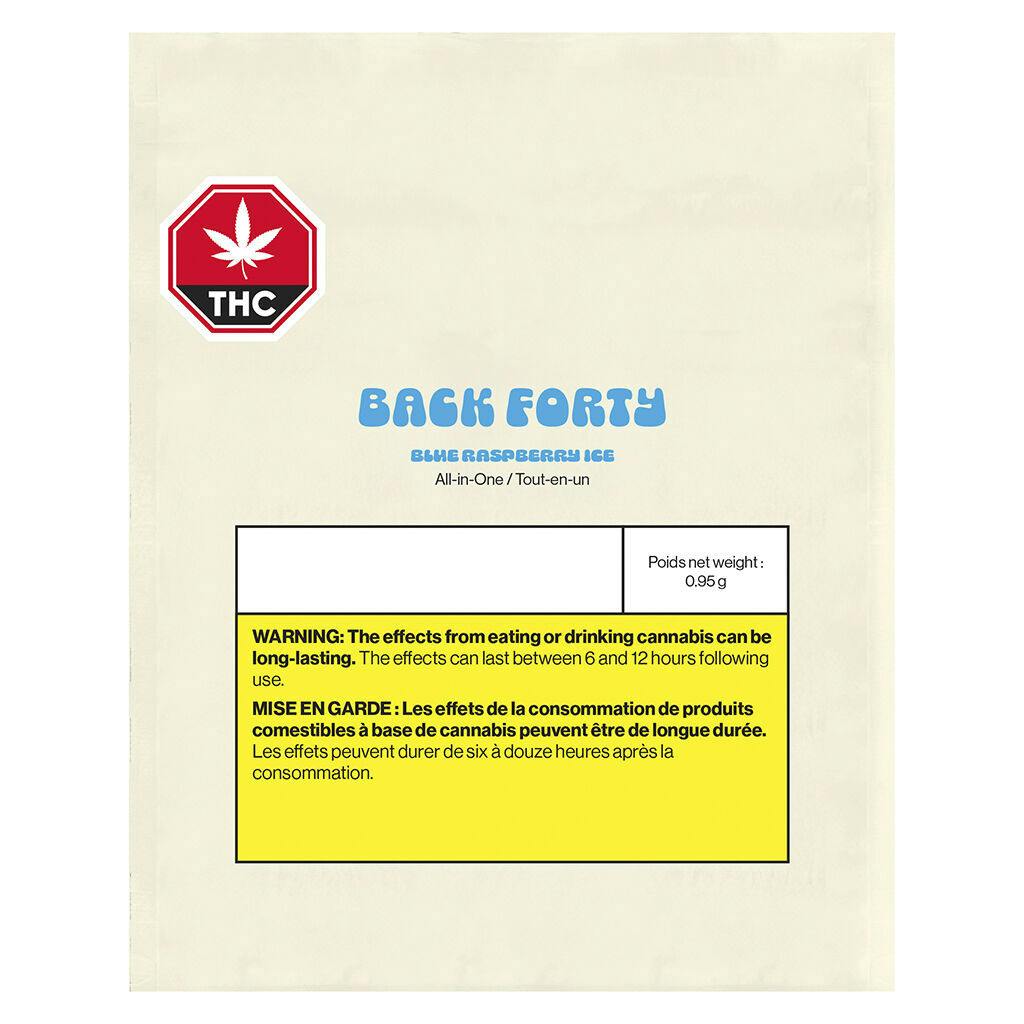 Back forty - blue raspberry ice aio - 0. 95g