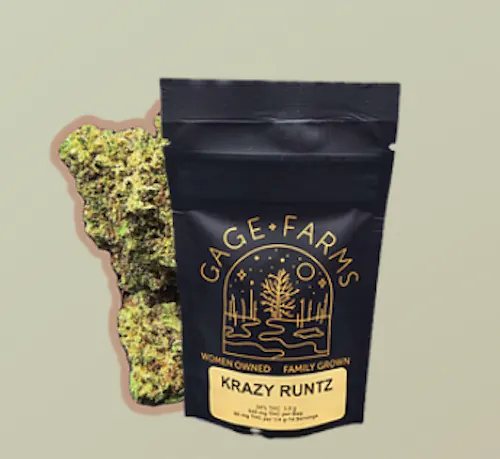 Gage Farms Krazy Runtz Flower 3.5g-active