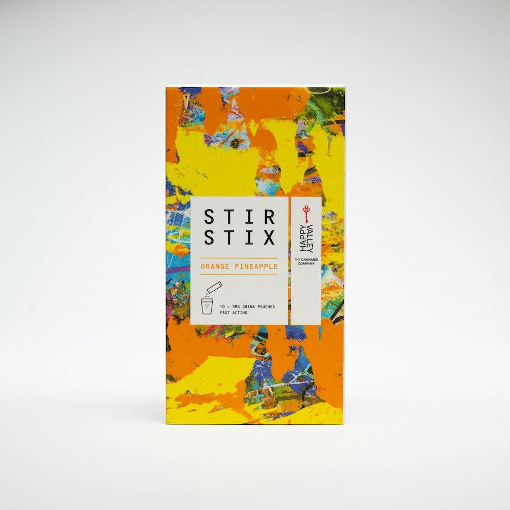 Stir Stix 50mg THC - Orange Pineapple