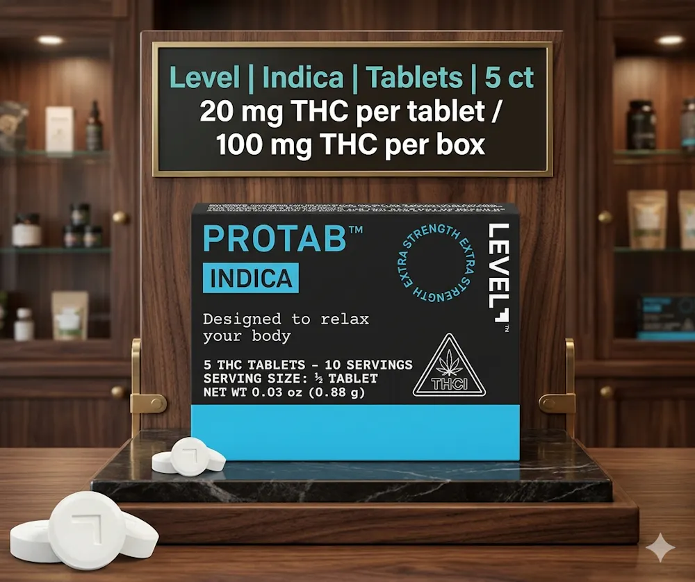 LEVEL Level | Protab Indica | Tablets | 5ct | 100mg | Brooklyn, NY ...