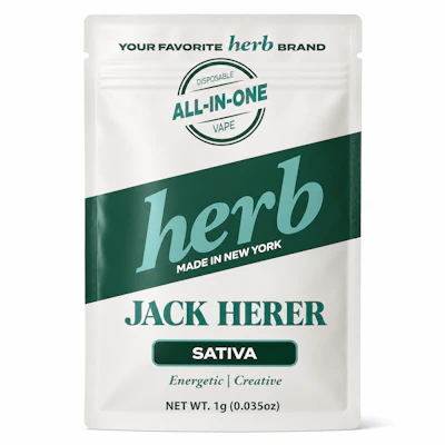 Herb - 1g Disposable - Jack Herer - DISPOSABLES by HERB at King of Budz