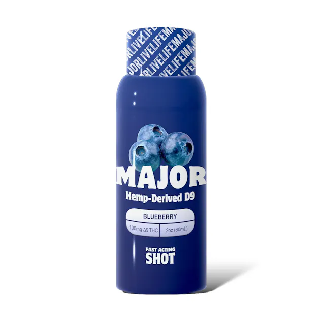 Major Fast Acting Shot Blueberry 100mg (hybrid, drinks, 1g)