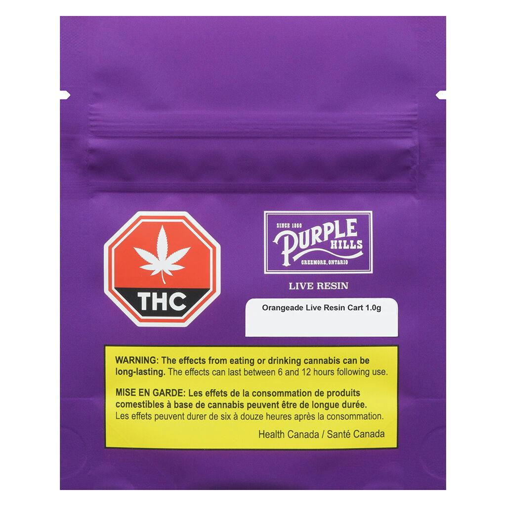 Purple Hills - Orangeade Live Resin 510 Thread Cartridge-0