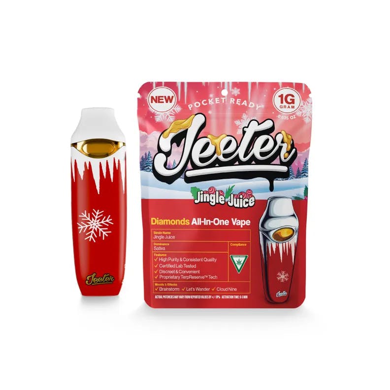 Jeeter - 1g Liquid Diamond Disposable - Jingle Juice (Limited Edition)