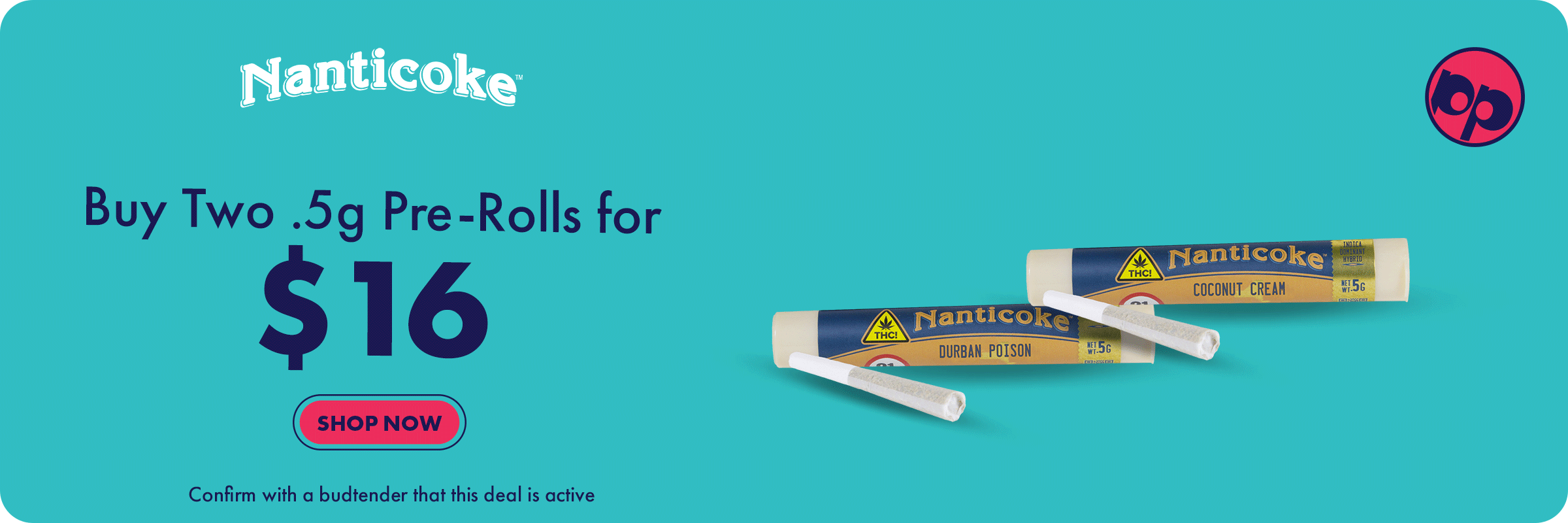 Nanticoke Buy Two .5g Pre-Rolls for $16