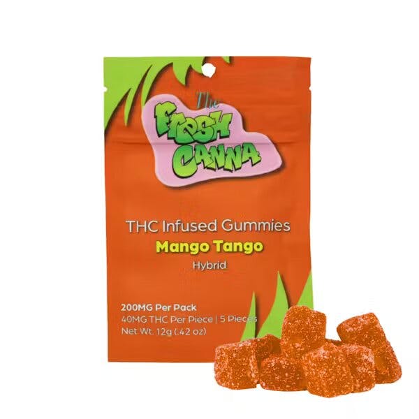 Fresh Canna - 200mg Live Resin Gummies - Mango