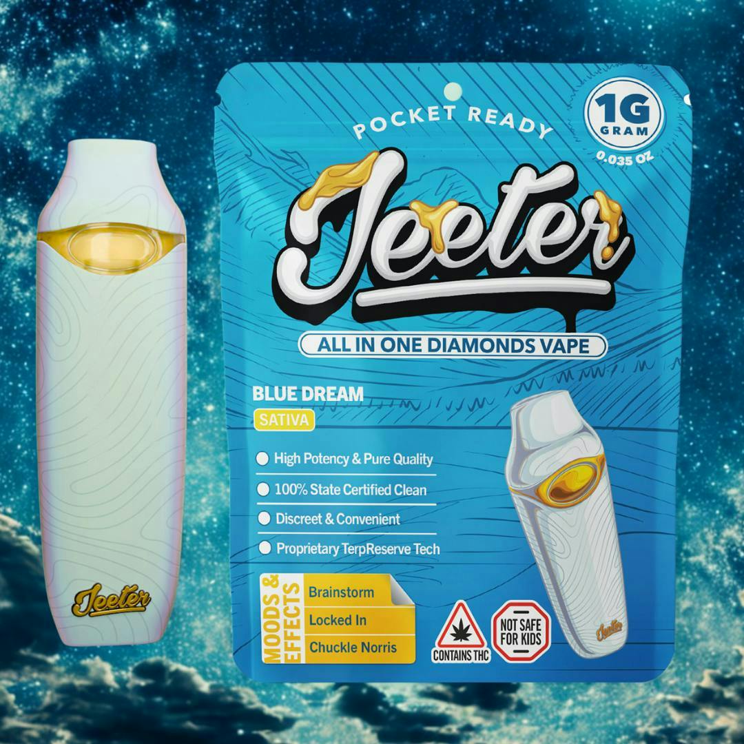 Product: Jeeter | Blue Dream | Liquid Diamonds Disposable | 1g | Sativa