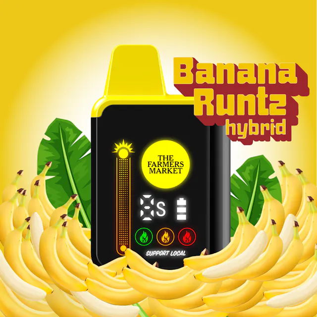 The Farmers Market Digital Disposable Banana Runtz 1g (hybrid, disposables)