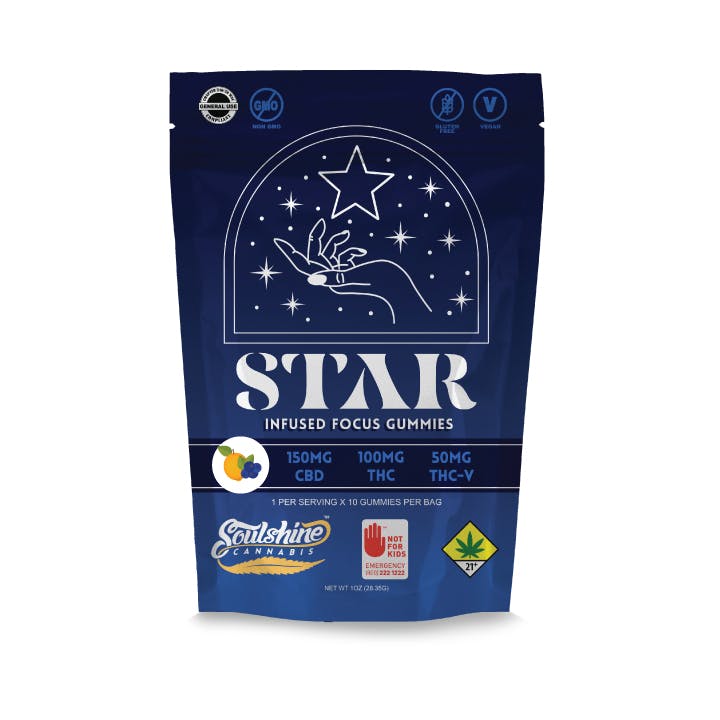 Star Infused Focus Gummy 3:2:1 Blueberry Lemon | 300mg