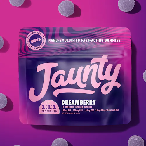 Jaunty Gummies | 10:10:10 THC:CBN:CBD 2PK | Dreamberry [I]-active