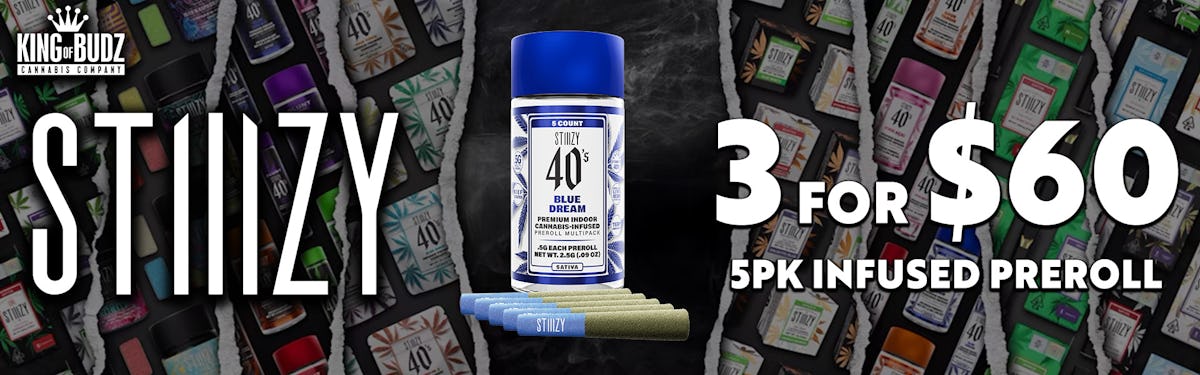 STIIIZY 5pk Infused Prerolls 3/$60