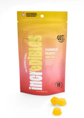 Incredibles Summer Peach – Gummies (100mg)-active