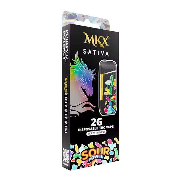 MKX Oil Co. 2g MKX Disposable - Sour Power 2g Disposable - Sativa — VAPORIZERS