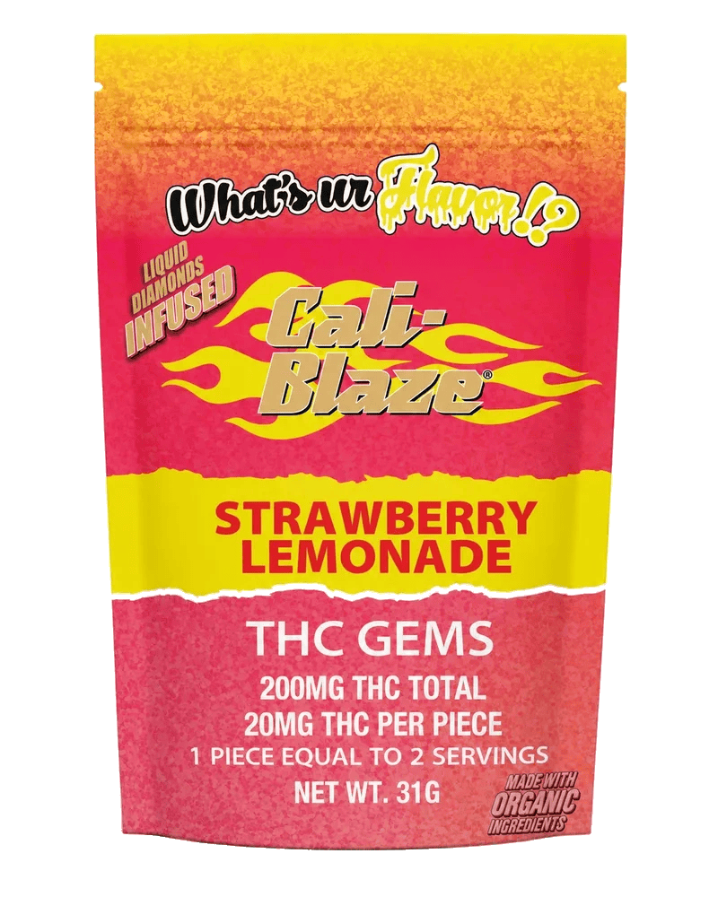 Cali Blaze - Strawberry Lemonade Gems - 200mg Gummies