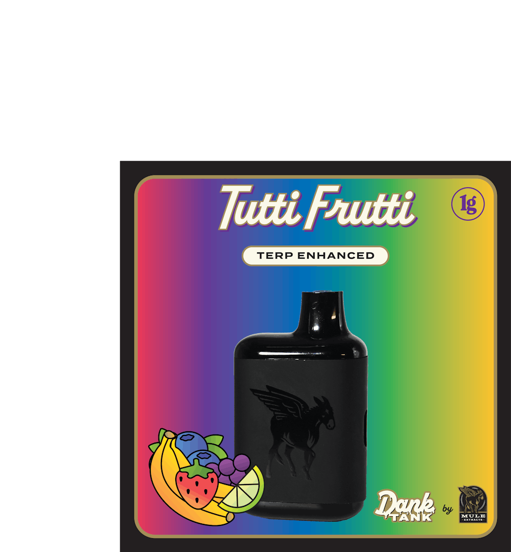 Product Mule | Tutti Frutti Flavored Dank Tank All-In-One