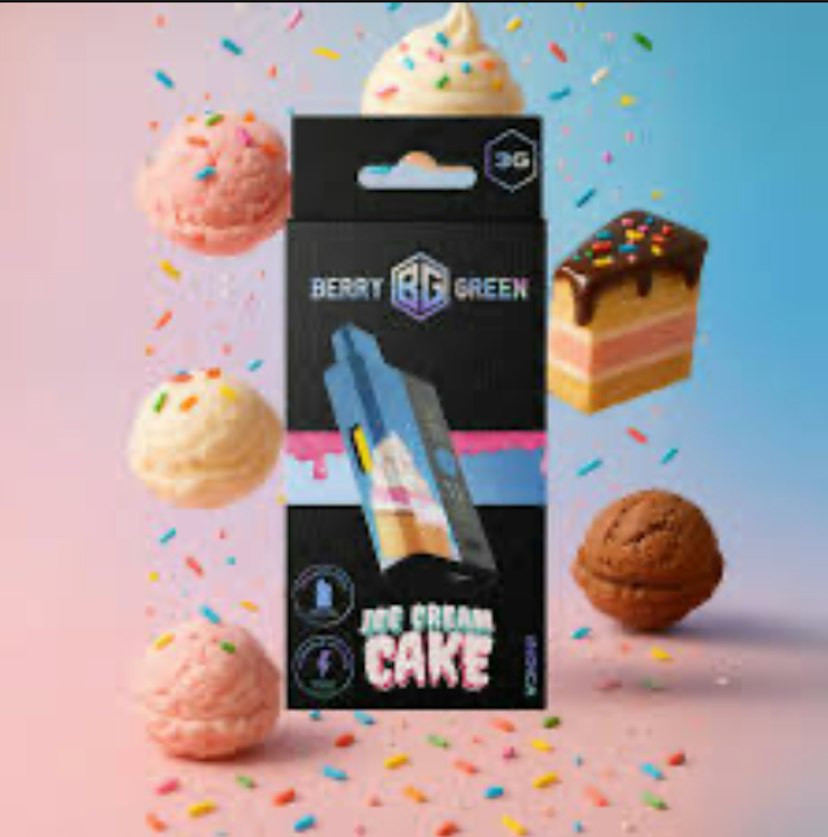 Berry Green Disposable | Ice Cream Cake