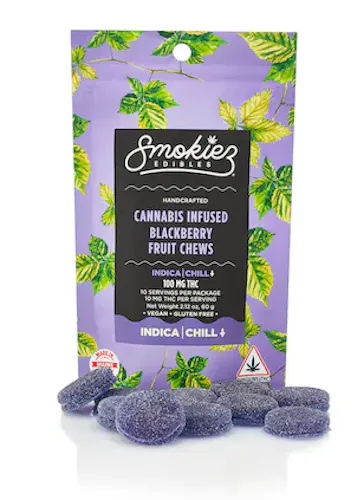 Smokiez Blackberry Fruit Chews 10mg 10pk-2