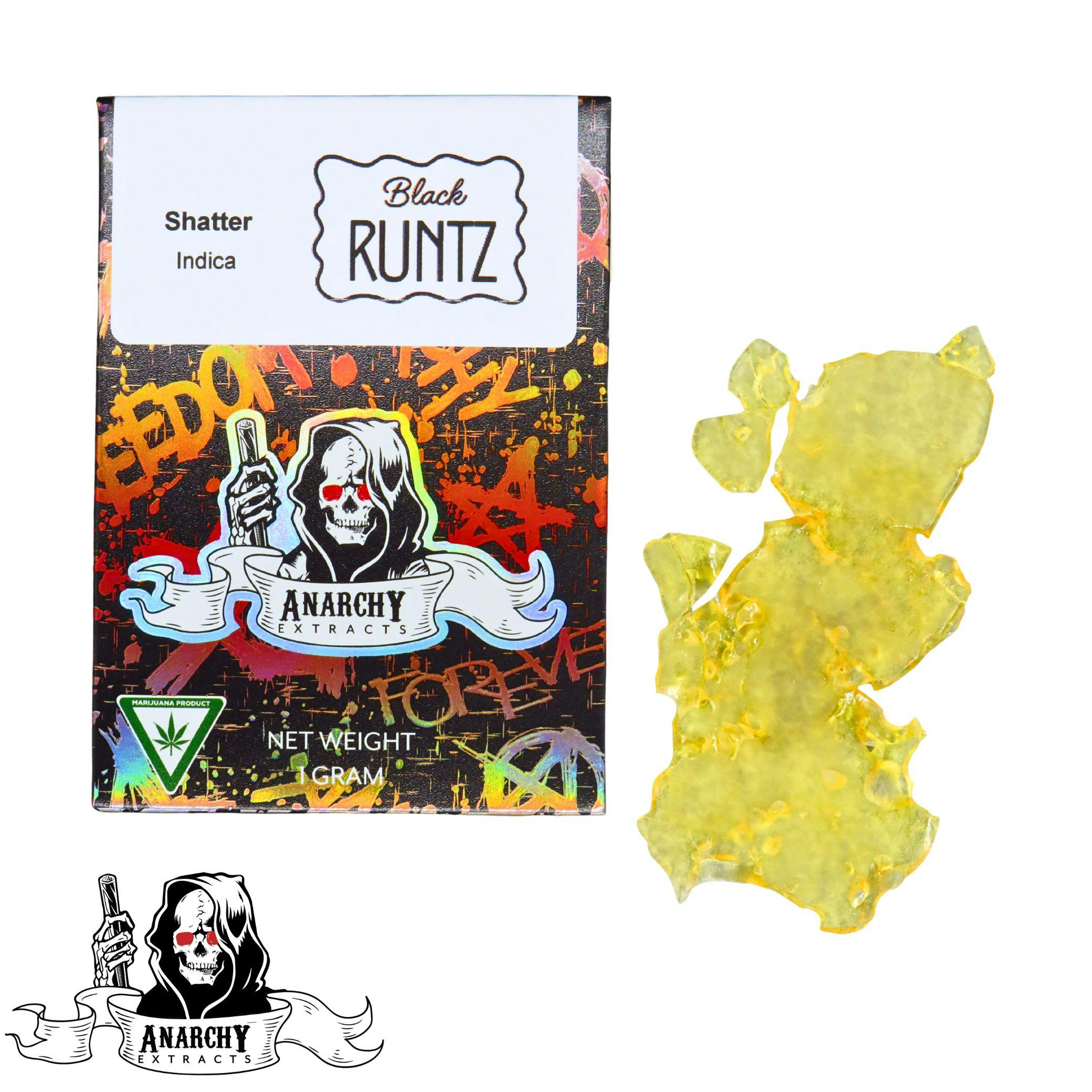 Product: Anarchy | Shatter - 1g - Black Runtz