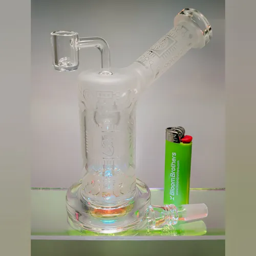 7′ Deep Etched Dab Rig – Banger Hanger – Micro Chip Design-1