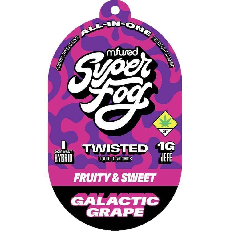 Super Fog: Galactic Grape - Twisted Liquid Diamonds Disposable Cartridge