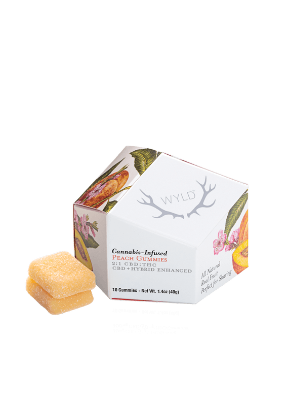 Photo of Peach 2:1 CBD + Hybrid Enhanced Gummies