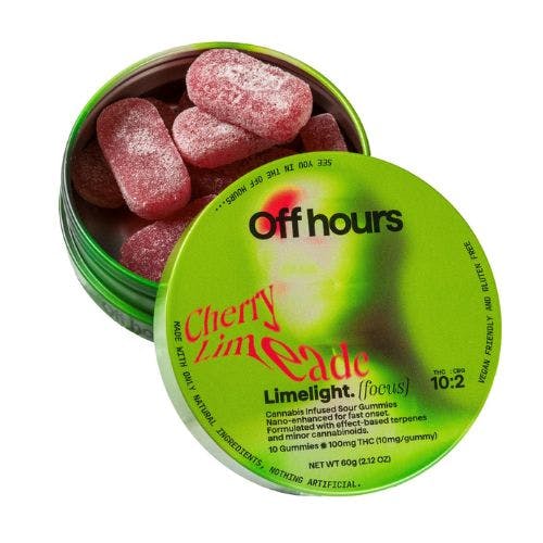 Off Hours | Limelight (Cherry Limeade) | Gummies 10 Pack | 100mg