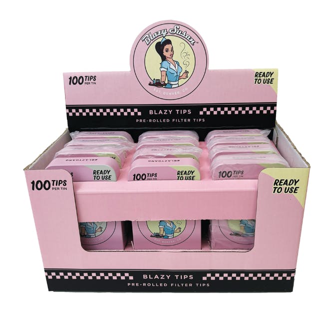 Product Blazy Susan Ready-To-Use Pink Tips (100ct)