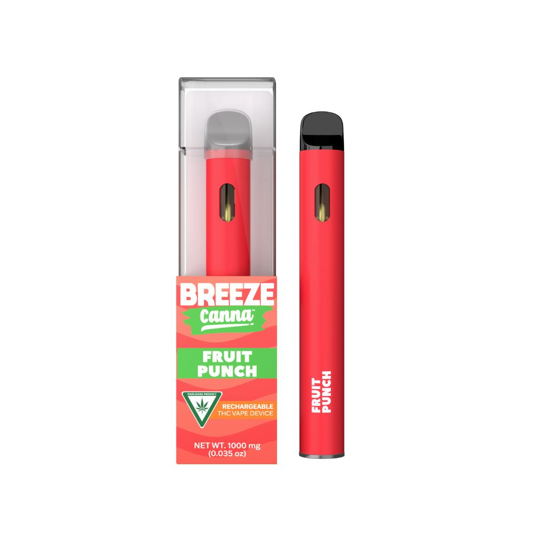 Breeze | Fruit Punch Disposable Vape | 1g | LIV Cannabis (Westland)