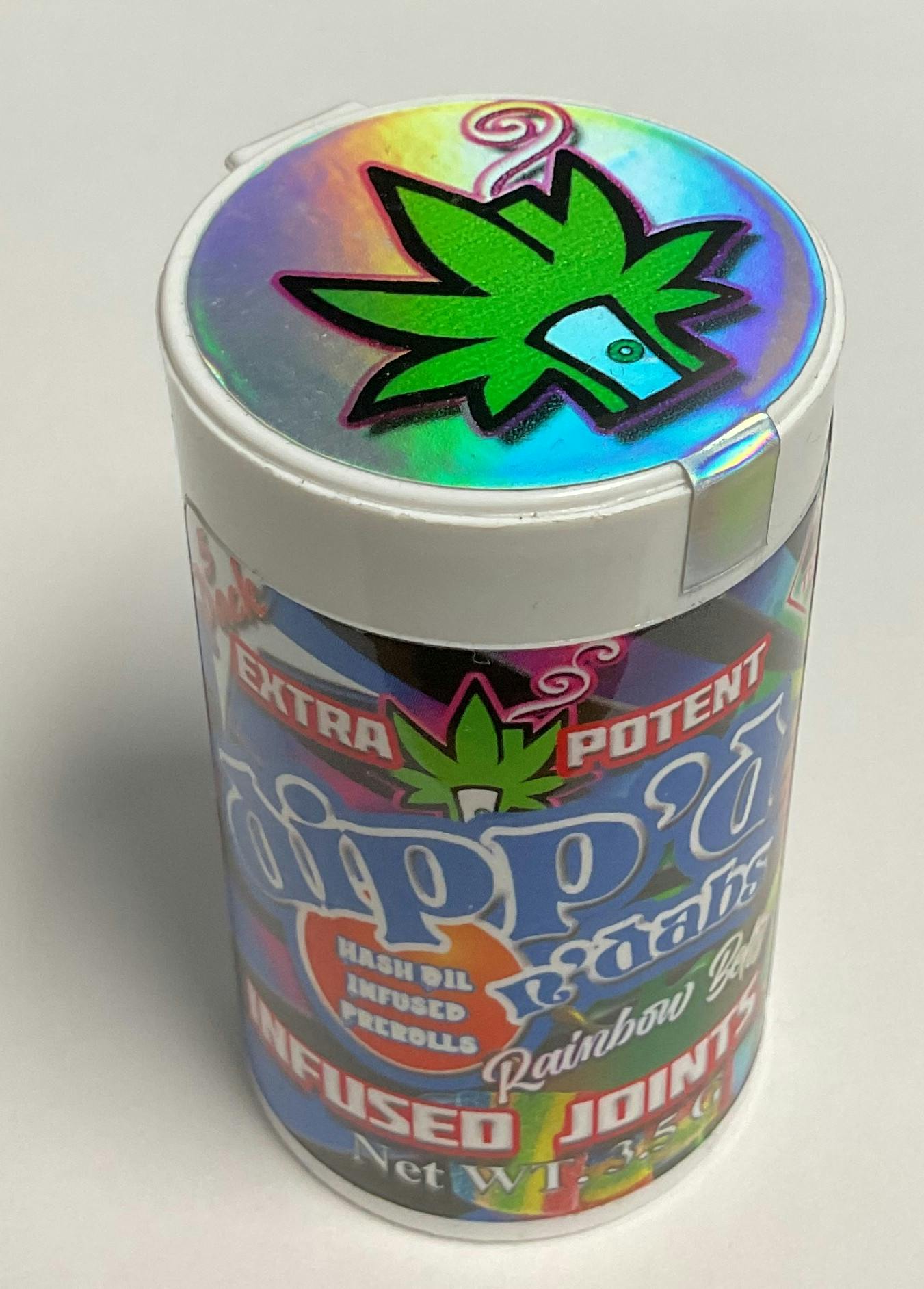 Kush House l Dipp'd N Dabs Infused 5pk PreRolls l Rainbow Belts