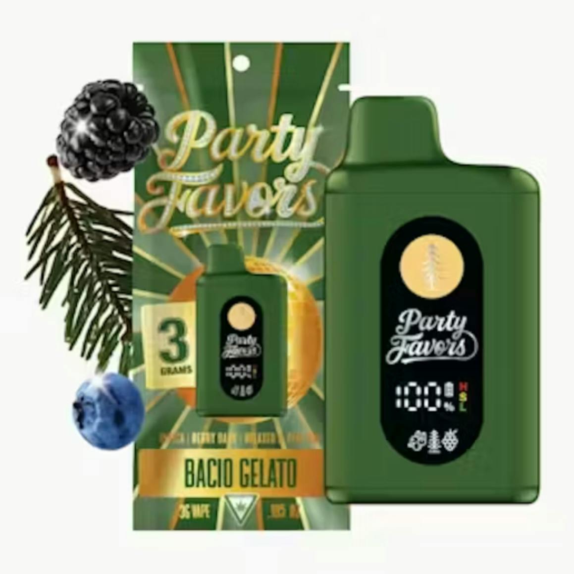 PARTY FAVORS | Juice Box | Disposable Vape | Bacio Gelato | 3g | First  Class