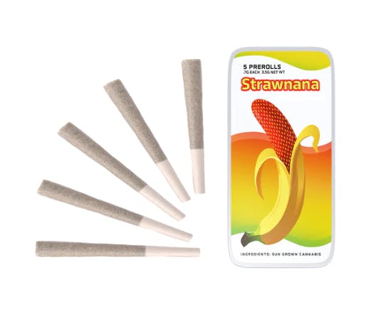 Strawnana Pre Rolls 5 Pack 3.5g