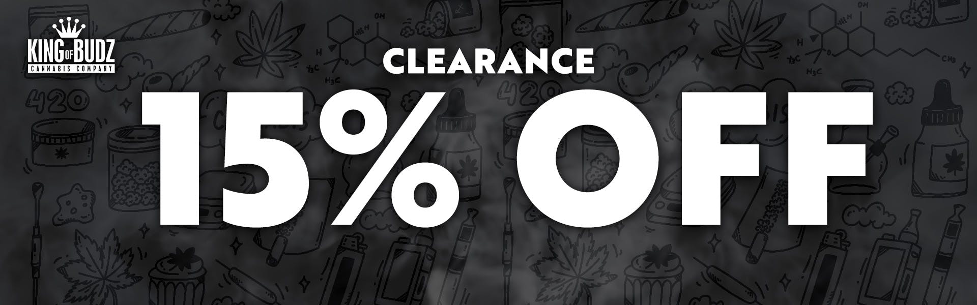 Clearance - 15 Percent OFF