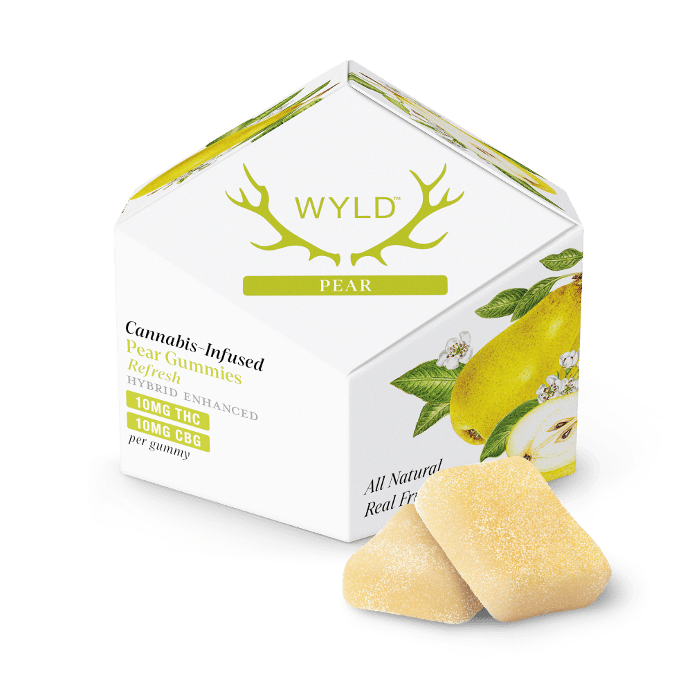 WYLD - 100mg Gummies 1:1 THC/CBG - Pear