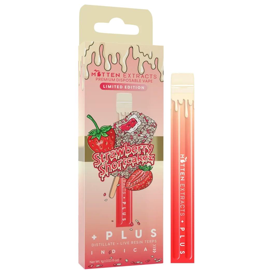 Mitten Extracts Strawberry Shortcakez Disposable Vape Rec