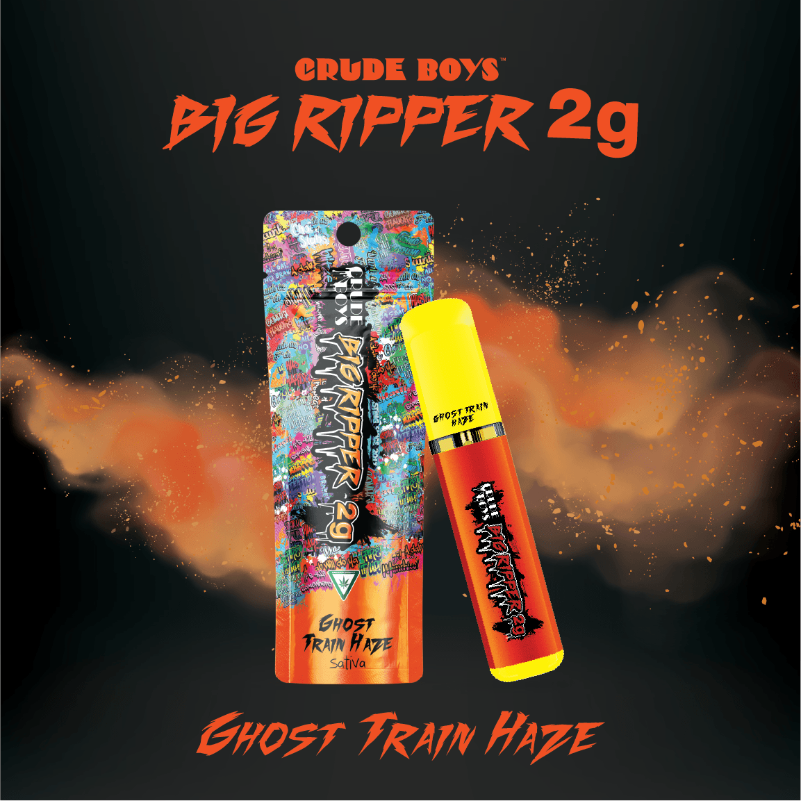 Product: Crude Boys | Unicorn Piss Big Ripper All-in-one Distillate Cartridge | 2g