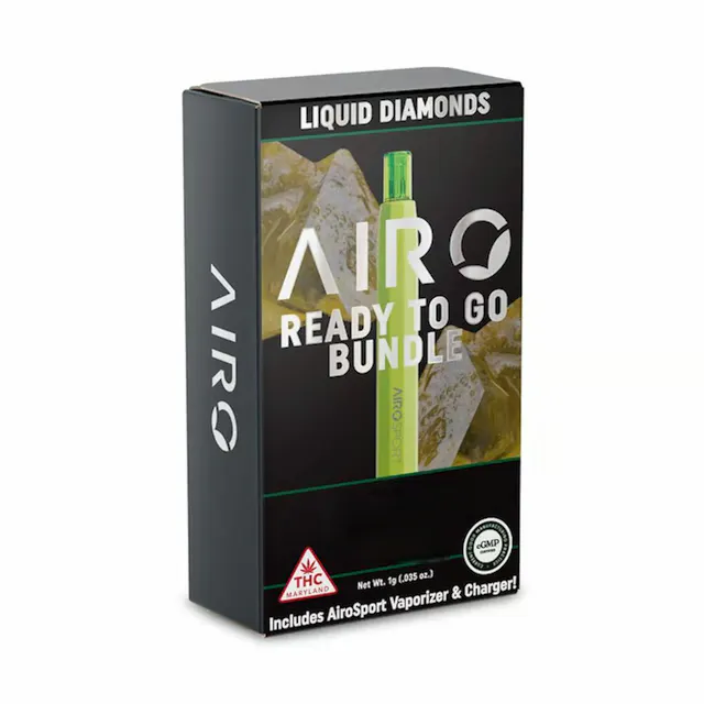 Airo Ready To Go Liquid Diamonds Bundle Lemon Sherbert 1g (hybrid, all in one)