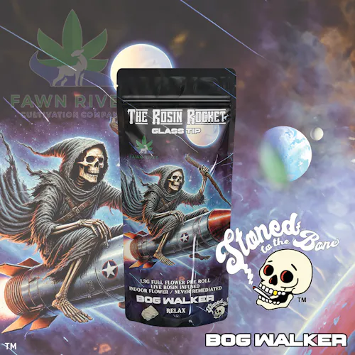 Stoned to the Bone | Bog Walker | Rosin Rocket | Infused Pre-Roll | 1.3g-active