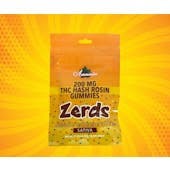 Amnesia - 200mg Zerds Hash Rosin Gummies - Lemon Cheesecake