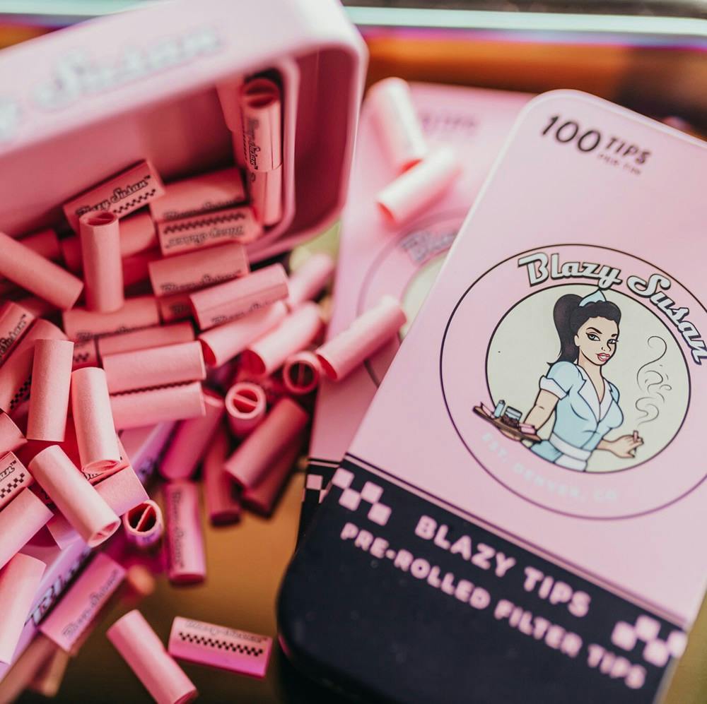 Accessories Blazy Susan Pink Tips Tin