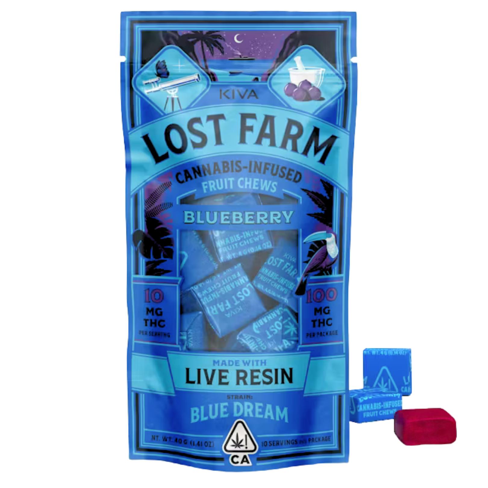 BLUBERRY LIVE RESIN FRUIT CHEWS