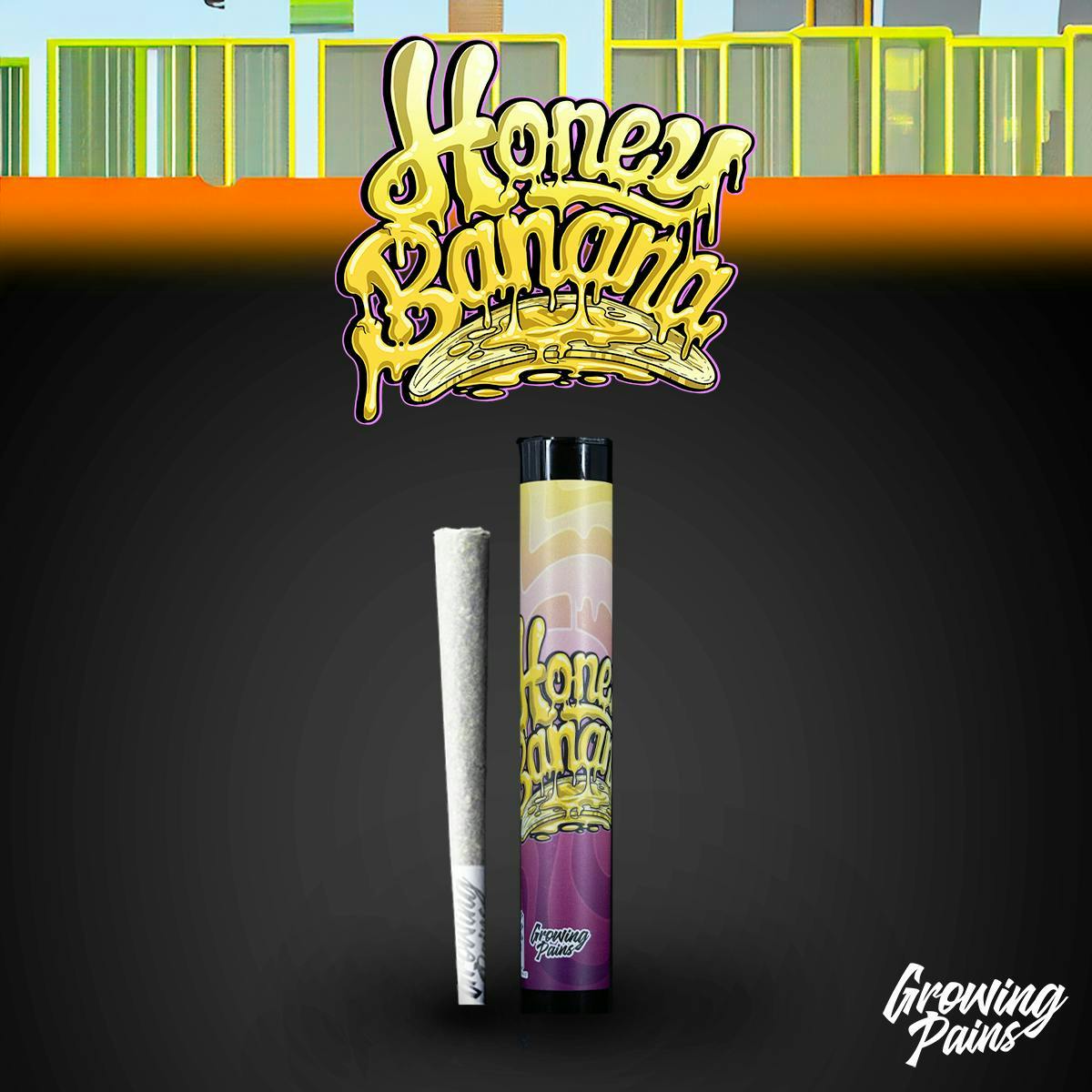 Product: Growing Pains | Pre-Roll - 1g - Honey Banana