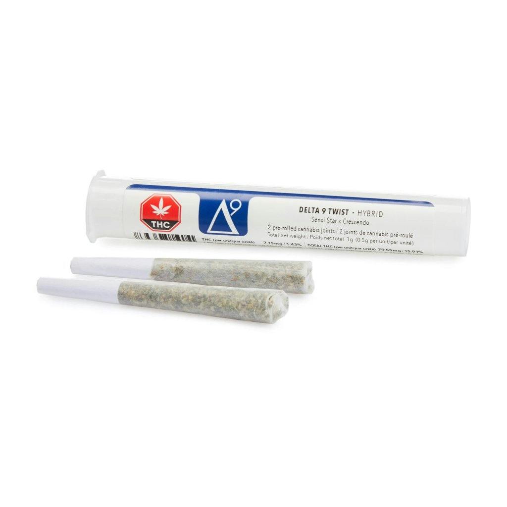 Delta 9 - Twist 2 x 0.5 Pre-Rolls | URBN Leaf Cannabis Co 