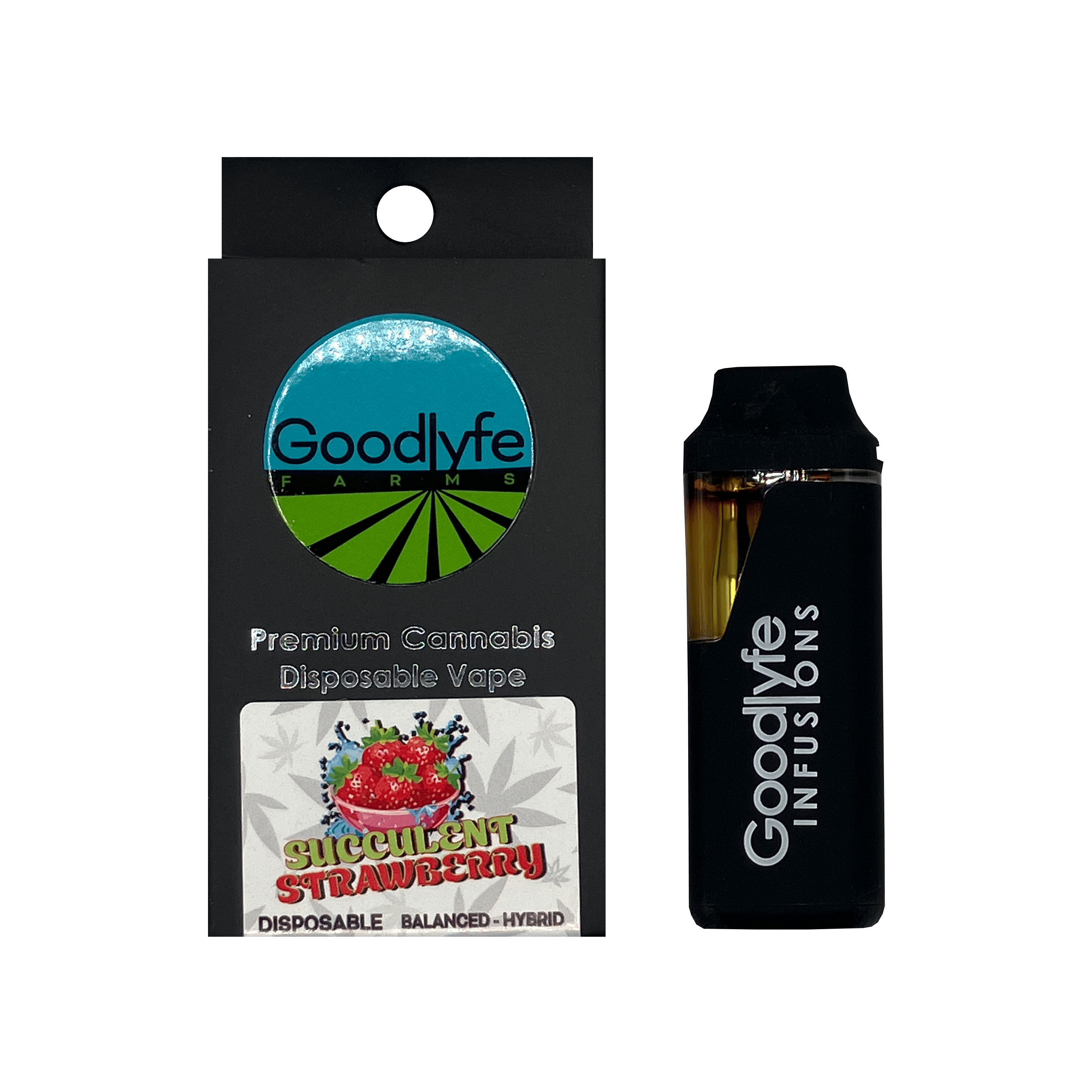Goodlyfe | Disposable Vape - 1g - Succulent Strawberry