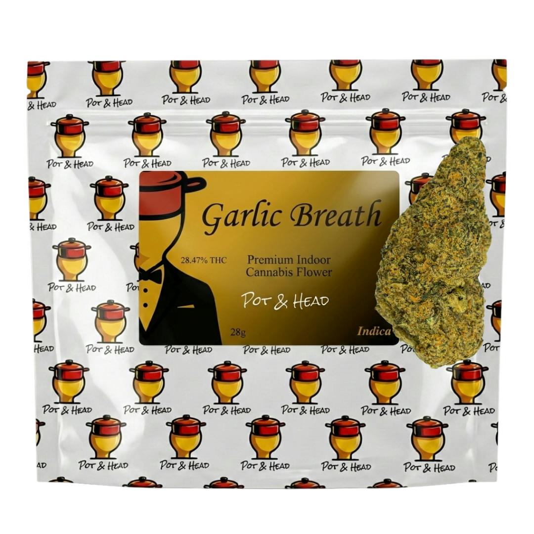 Pot and Head Garlic Breath 28g Indoor Flower